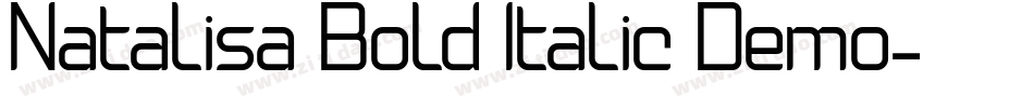 Natalisa Bold Italic Demo字体转换